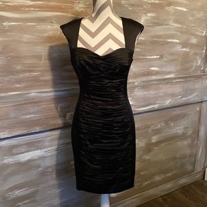 Calvin Klein sexy satin black dress size 6